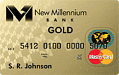 New Millennium Bank Secured Gold Visa or MasterCard